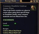 Common Deathfist Umbrae Armor Plans