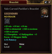 Vale Carved Purifier's Bracelet