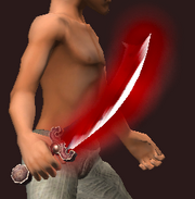 Ancient Scimitar of Wounding (Equipped)