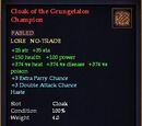 Cloak of the Grungetalon Champion