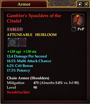 Gambler's Spaulders of the Citadel