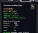 Wristguards of the Keen