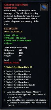 Al'Kabor's Spellborn Wristbands