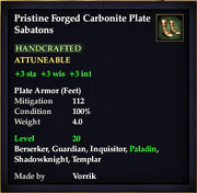 Carbonite Plate Sabatons