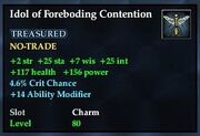 Idol of Foreboding Contention