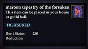 Maroon tapestry of the forsaken