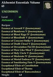 Alchemist Essentials Volume 63