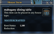 Mahogany dining table