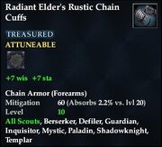 Radiant Elder's Rustic Chain Cuffs