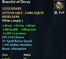 Bracelet of Decay