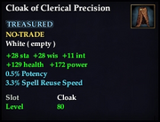 Cloak of Clerical Precision