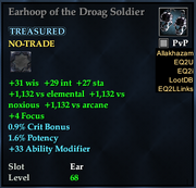 Earhoop of the Droag Soldier