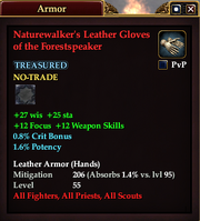 Naturewalker's Leather Gloves of the Forestspeaker