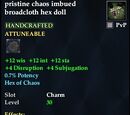 Pristine chaos imbued broadcloth hex doll