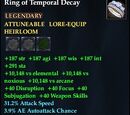 Ring of Temporal Decay