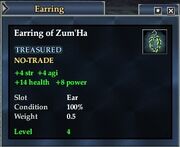 Earring of Zum'Ha