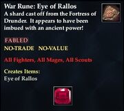 War Rune Eye of Rallos