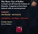 War Rune: Eye of Rallos