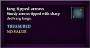 Fang tipped arrows