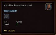 Kaladim Stone Stout cloak