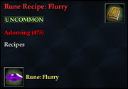 Rune Recipe- Flurry