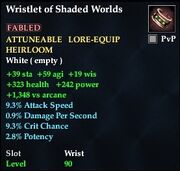 Wristlet of Shaded Worlds