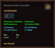 Earstud of the Crocodile
