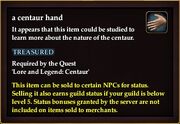 A centaur hand