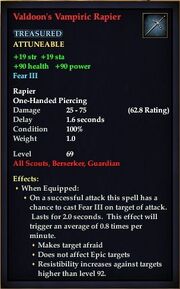 Valdoon's Vampiric Rapier