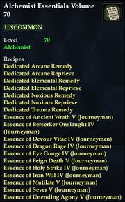 Alchemist Essentials Volume 70
