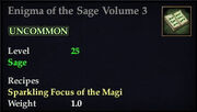 Enigma of the Sage Volume 3