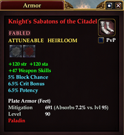 Knight's Sabatons of the Citadel