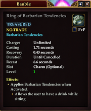 Ring of Barbarian Tendencies