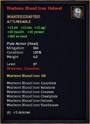 Warborn Blood Iron Helmet