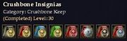 CQ crushbonekeep crushboneinsignias Journal
