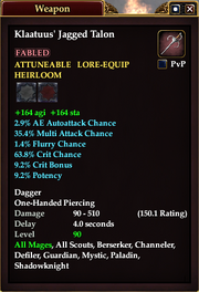 Klaatuus' Jagged Talon