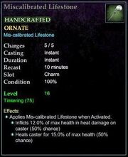 Miscalibrated Lifestone