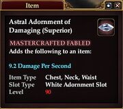 Astral Adornment of Damaging (Superior)