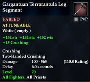Gargantuan Terrorantula Leg Segment