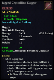 Jagged Crystalline Dagger