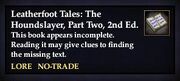 Leatherfoot Tales The Houndslayer, Part Two, 2nd Ed.