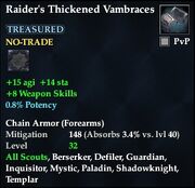 Raider's Thickened Vambraces