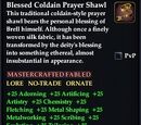 Blessed Coldain Prayer Shawl