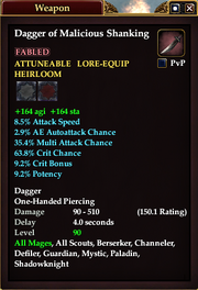 Dagger of Malicious Shanking