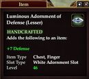 Luminous Adornment of Defense (Lesser)