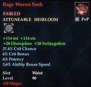 Rage Woven Sash