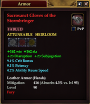 Sacrosanct Gloves of the Stormbringer