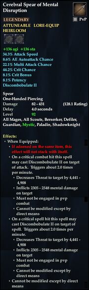 Cerebral Spear of Mental Disruption