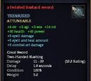 A twisted bastard sword