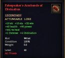 Fatespeaker's Armbands of Divination